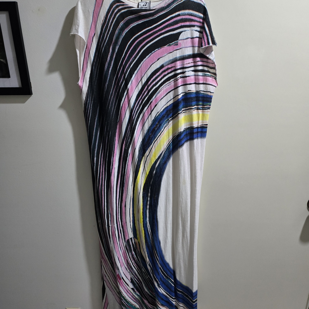 Multicolor Abstract Maxi Dress